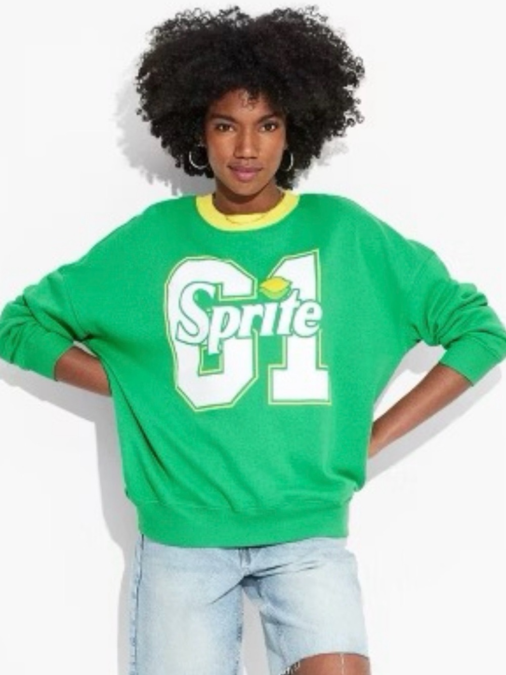 Sprite Soda Number 61 Green Pullover Sweatshirt
